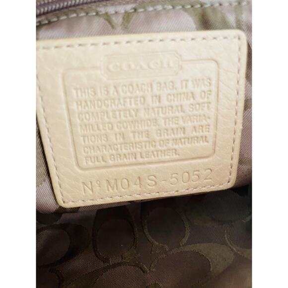 Coach Vintage Hamilton sand Small/mini baguette pebble Leather bag Y2K 5052 - Picture 10 of 10